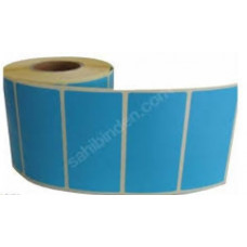 20MMx40MM 5'Lİ KUŞE BASKISIZ ETİKET 1 RULO SARIM ADETİ 5000 AD. (5 RULO FİYATI)MAVİ