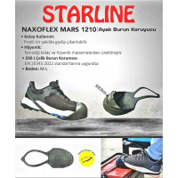 STARLİNE NAXOFLEX MARS 1210 AYAK BURUN KORUYUCU